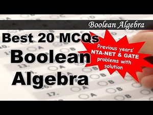 MCQ on Boolean Algebra | Problems from NTA-NET & GATE | (Detailed solution)