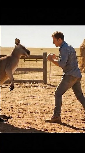 Man vs Kangaroo Fight 🦘 | Shocking Viral Video #ManVsGorilla #Gorilla #AnimalFight #ViralVideo