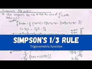 Simpson's 1/3 rule