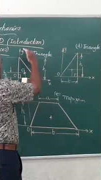 centroid of a right angle triangular lamina/ Engineering mechanics