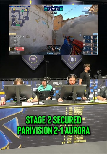 Stage 2 Secured: PARIVISION 2-1 Against AURORA