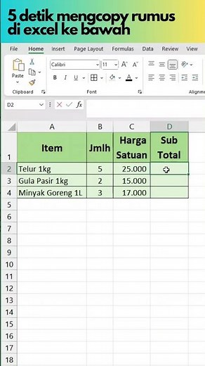 HOW TO COPY EXCEL FORMULA DOWN #shorts #excel #exceltips