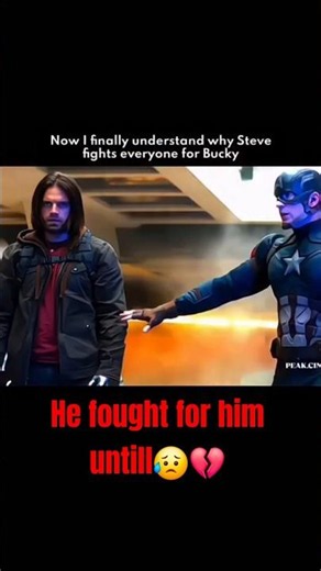 Now I finally understand why steve fights everyone for Bucky❤️‍🔥😭#shorts #mcu