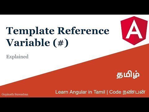 9) Template Reference Variable | Learn Angular in Tamil | Code Nanban