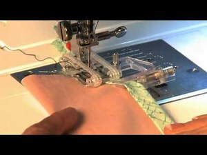 How to use Janome Rotary Even Feed Foot Set for Attaching Bias Binding