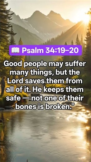 God Delivers You From All Troubles | Psalm 34:19-20 #bibleverse #verseoftheday #godisgood