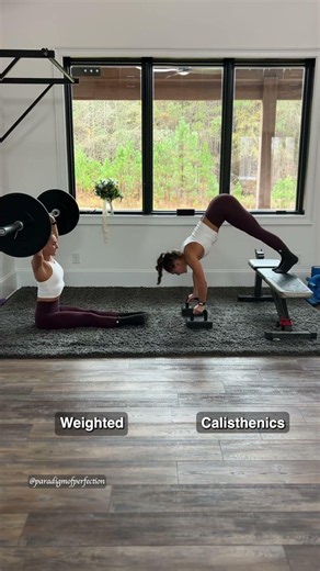 Calisthenics vs. weights: comparing a pike push up and barbell z press