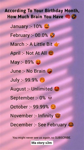 How Smart Is Your Birth Month? 🧠😂