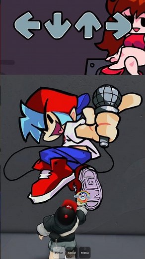 Speed Drawing Boyfriend From Friday Night Funkin in roblox #roblox