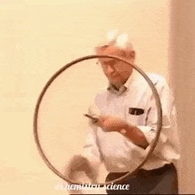 The Swivel Chair Experiment demonstrating how angular momentum is preserved