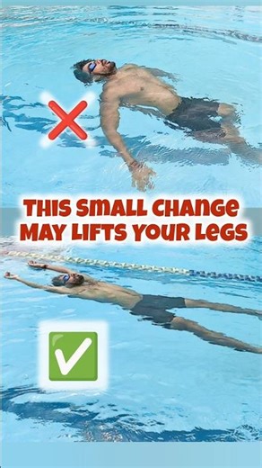 Trick to Float: This Small Adjustment May Help You Float Better 🏊🏻 #swimming #pool #floating