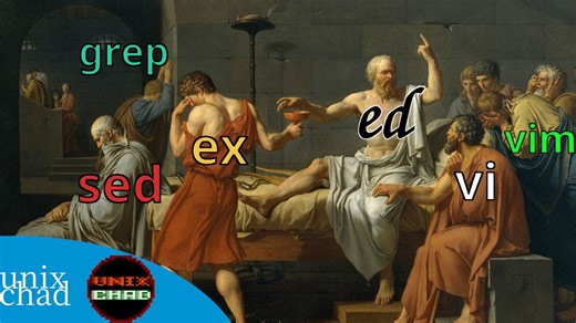 vi和emacs？ed才是unix标准编辑器(以及sed grep awk)