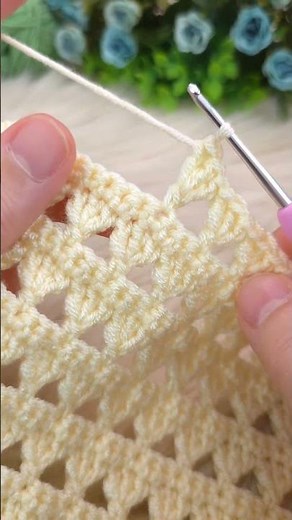 Easy Crochet Blanket Pattern | Perfect for Beginners Using Baby Yarn 💙