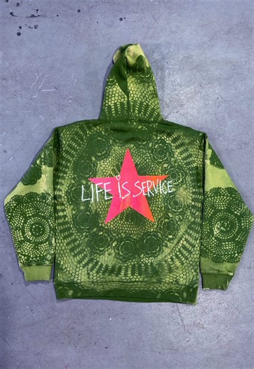 Grandma's Doily Bleach Hoodie Tutorial