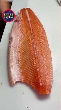 Amazing satisfy salmon cutting skills! | Knife Skills