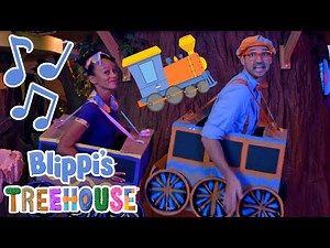 Train Song | BLIPPI'S TREEHOUSE | Educational Songs For Kids