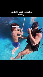 Tandem scuba diving with dad 💙 Full length episodes on our channel 📺 | The Bucket List Family