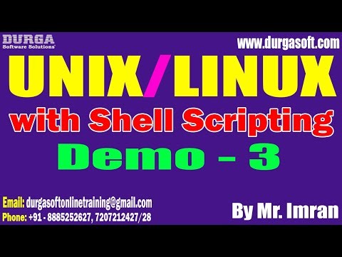 UNIX/LINUX with Shell Scripting tutorials || Demo - 3 || by Mr. Imran On 12-02-2025 @9AM IST
