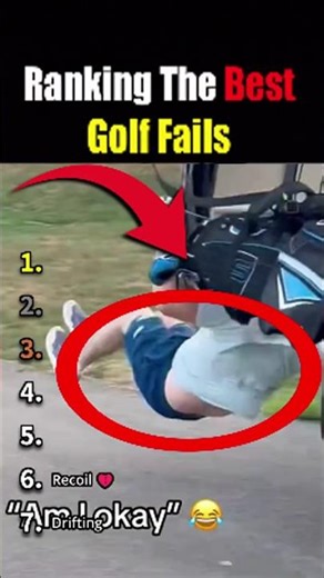 Ranking The Funniest Golf Fails