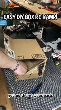 EASY DIY Cardboard RC Ramp! #rc #losimicrob #rcramp #ramp #hobby #fun