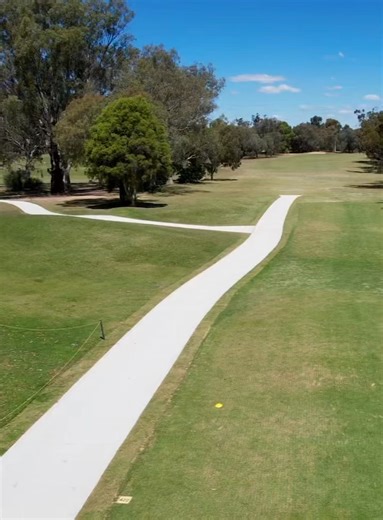 Yarra Golf is pleased to share the completion of the new concrete cart paths installed on the Executive Course. With more than 700 metres of brand new concrete cart paths, the course now features smooth, durable and consistent surfaces that not only look fantastic but will significantly improve the walkability and safety of the course for everyone. A big thank you to Darren Board from DB Concreting for their quality work and ongoing support of the club. | Yarrawonga Mulwala Golf Club Resort
