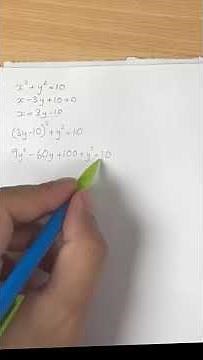 Solving a Quadratic–Linear Simultaneous Equation | A-Level Maths Worked Solution- Step by Step