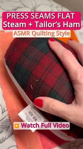 Press With Steam + Tailor’s Ham for Flatter Seams 🧵 | ASMR Style