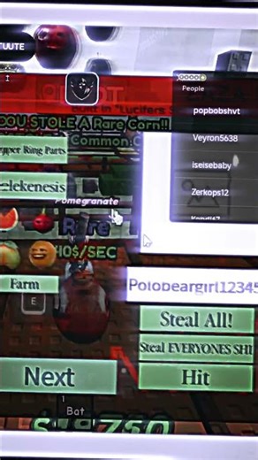 Steal A Niche #ai Fruit Script 💀 Instant Steal + Spawn Fruits #roblox #robloxrant #relatable #shorts