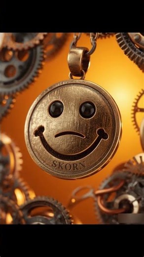 Metal Smile on a Chain… While Gears Never Stop ⚙️ #shorts