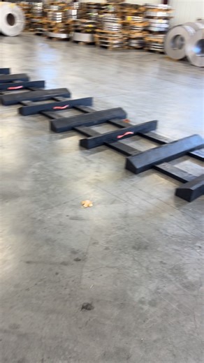 A quick look at our Steelholder mobile coil-storage system in its base setup-shown without coils. The system is fully mobile, adjustable for any coil diameter, and can support the heaviest coils stacked 2-3 high. It can be extended in a straight line as storage needs grow. A stable, reliable alternative to wooden coil racks-designed for daily, long-term use. #Steelholder #CoilStorage #MobileSystem #MaterialHandling #PlantOperations #IndustrialEquipment | Steelholder