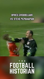 Bruce Grobbelaar vs. Steve McManaman 😡 #brucegrobbelaar #stevemcmanaman #liverpool #everton #premierleague #football #footballedit #footballtogether #footballquotes #soccer #footy #footyedit #footballhistory #footballhistorian | The Football Historian