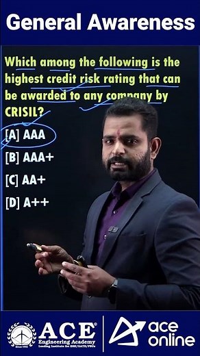 Highest Credit risk rating that can be awarded to any company by CRISIL? | ACE Online