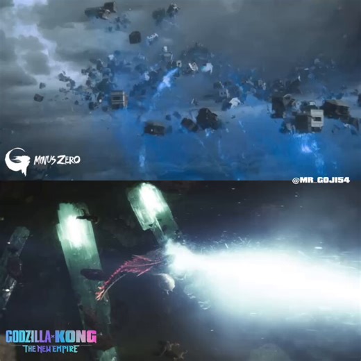 Zero Gravity moments in:•Godzilla Minus Zero (2026)• Godzilla X Kong: The New Empire (2024)Would you say Director Takashi Yamazaki took some inspiration from GxK?