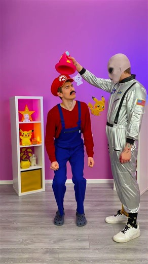 The Mischievous Magic Hat vs. Super Mario! 🎩✨ #shorts