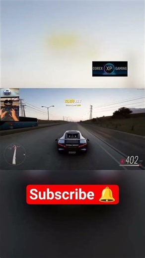 403 KM/H with Steering Wheel! 🔥 #FH5 #ps4 #gaming #forzahorizon5 #shorts