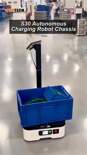 Meet the S30 烙 A compact indoor mobile robot featuring: ✔️ Differential Steering ✔️ Autonomous Return-to-Charge ✔️ Collision Prevention System ✔️ 100kg Max Load Ideal for smart logistics, indoor transport, and R&D applications  #RobotChassis #AutonomousMobileRobot #IndoorAGV #S30Robot #AutoCharging #DifferentialDrive | Foxtechhobby | Facebook