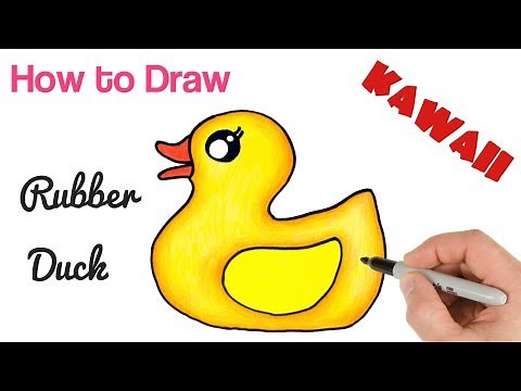 How to Draw Cute Rubber Duck Easy