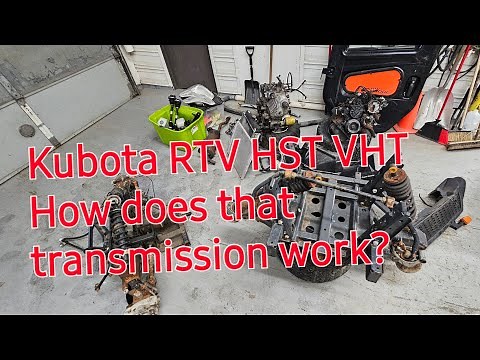 How does a HST transmission work? Let's look at this Kubota RTV X 1100 c