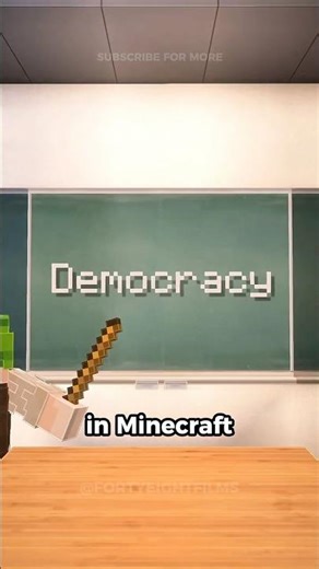 Democracy explained in Minecraft ⛏️#minecraft #explained #funny #story #explainedinminecraft