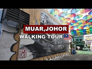 MALAYSIA MUAR Johor Healing Town Walk Tour 2025 | HDR