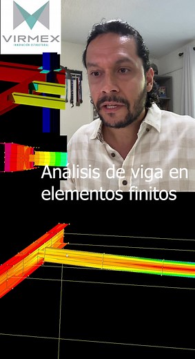 Análisis de una #viga por método #virmex vs elemento finito.