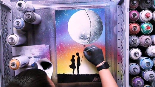 Moon for you. Just watch it till the end! | Skech ART