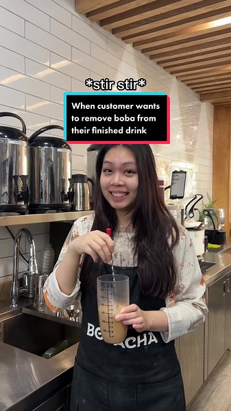 Effortlessly Remove Boba from Your Drink at Bobacha Cafe