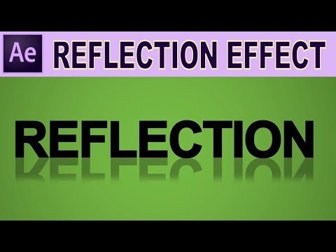 After Effects Tutorial : Text Reflection effect