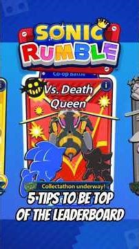 Sonic Rumble Guide: Get Top Leaderboard Rank vs. Death Queen! (5 Pro Tips) #sonicrumble #tips #guide
