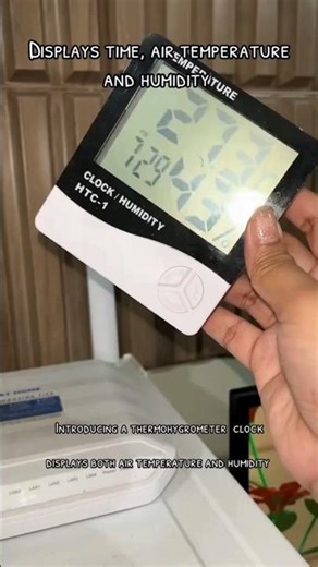 Indoor Digital Hygrometer with Alarm Clock (HTC-1)