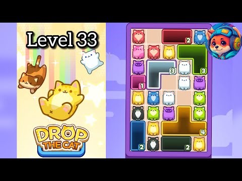 Drop the cat Level 33 – Puzzle Game Walkthrough & Solutions | Mobile Gameplay