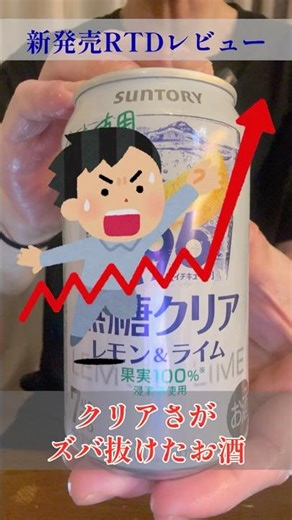 －196(イチキューロク)無糖 クリア〈サントリー〉(2026)をレビュー！【晩酌】新発売RTDレビュー#shorts