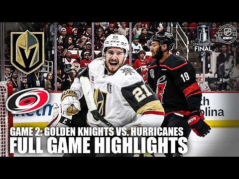 Stanley Cup Final – Game 2: Vegas Golden Knights vs. Carolina Hurricanes Highlights | ESPN NHL