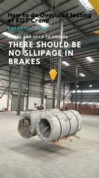 #shorts #viral Overload testing of Overhead Crane #oneshot